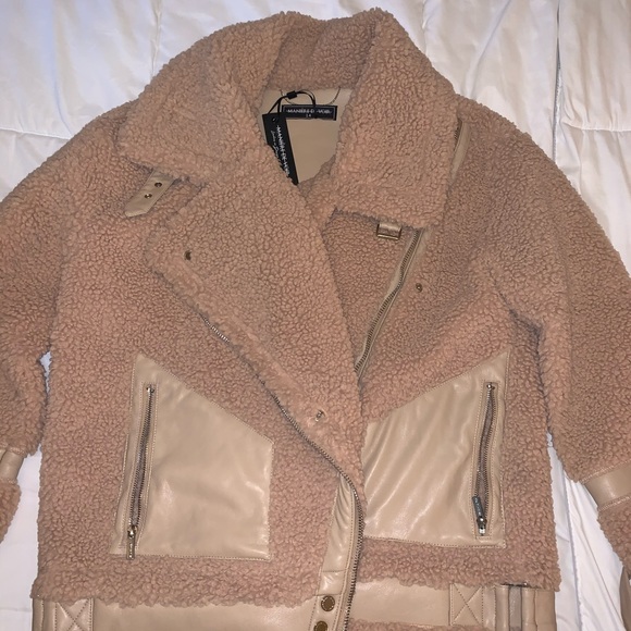 Vegan Leather fur jacket - Picture 4 of 7